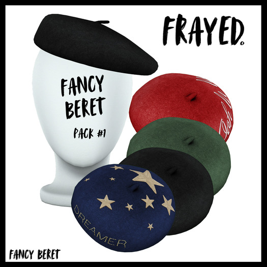 Frayed - Fancy Beret - Pack #1