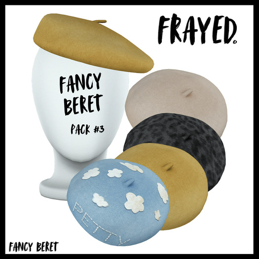 Frayed - Fancy Beret - Pack #3