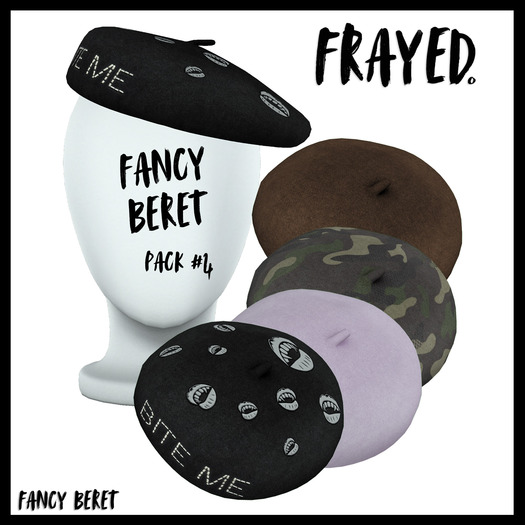 Frayed - Fancy Beret - Pack #4