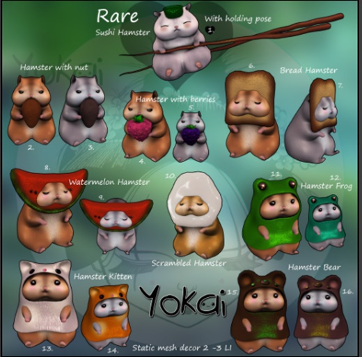 6.Yokai- Fluffy friend - Bread Hamster (hazel)