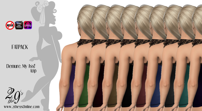 .::2the9s::. Demure My Ass Top - FATPACK