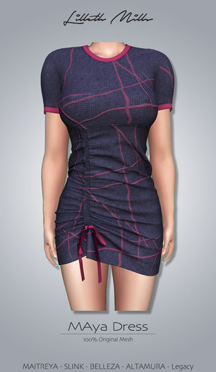 LM MAYA Dress - Pattern 2 - Pink