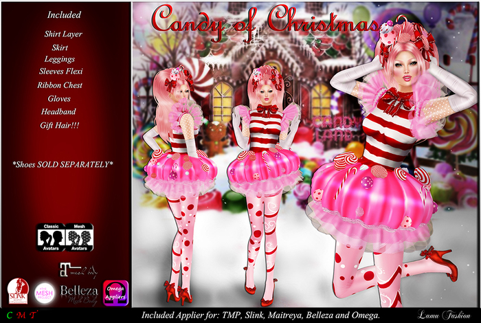 -Lamu Fashion-Outfit *Candy of Christmas* DEMO