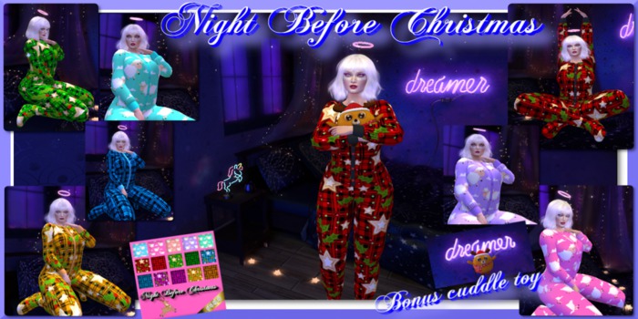 F.G.M.N/Night Before Christmas Footsie Pajama