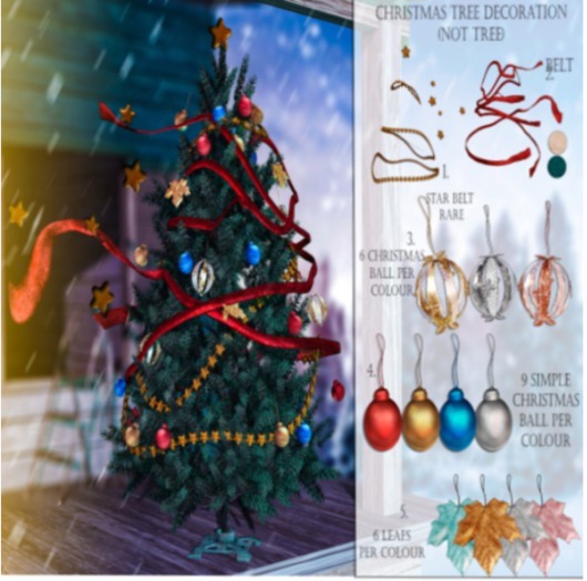 UNA.Christmas Tree Decoration - Complete set