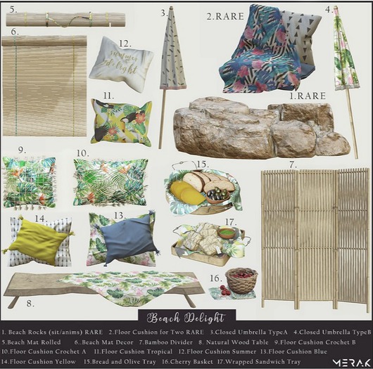 [Merak] - Floor Cushion Summer