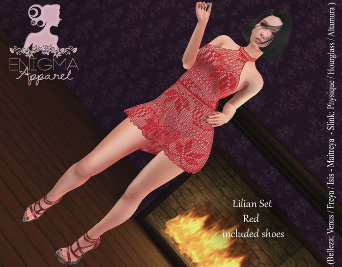 [EN] Lilian Set Red