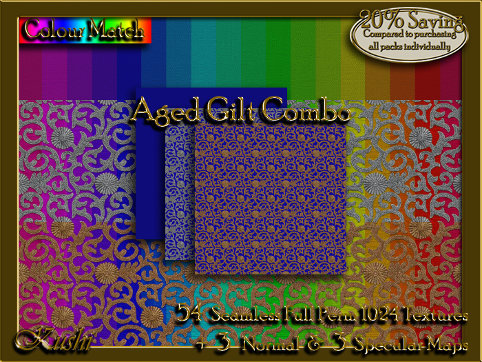 !Kushi! AgedGiltCOMBO Textures -WearToUnpack
