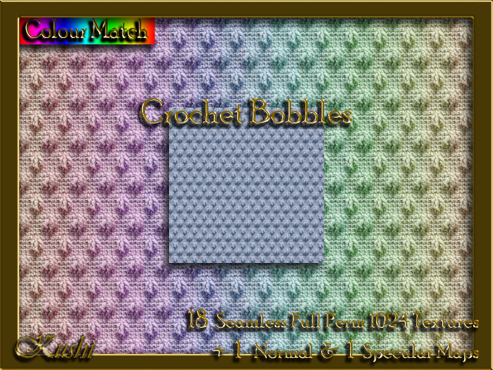 !Kushi! CrochetBobbles Textures -WearToUnpack