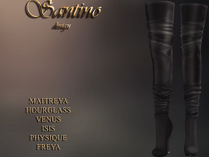 Santino Design-Long Boot-Black--