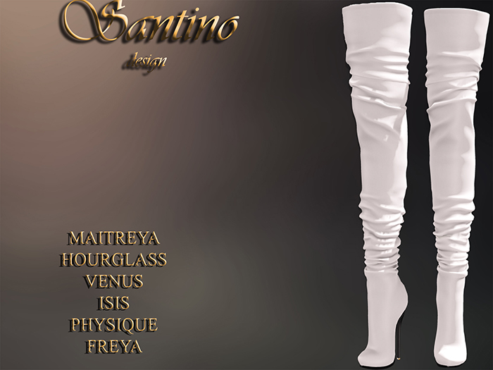 Santino Design-Long Boot-White--