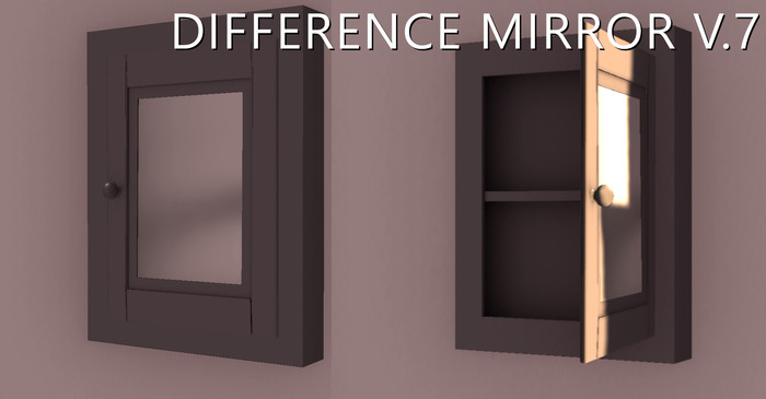 DIFFERENCE Bathroom mirror V.7