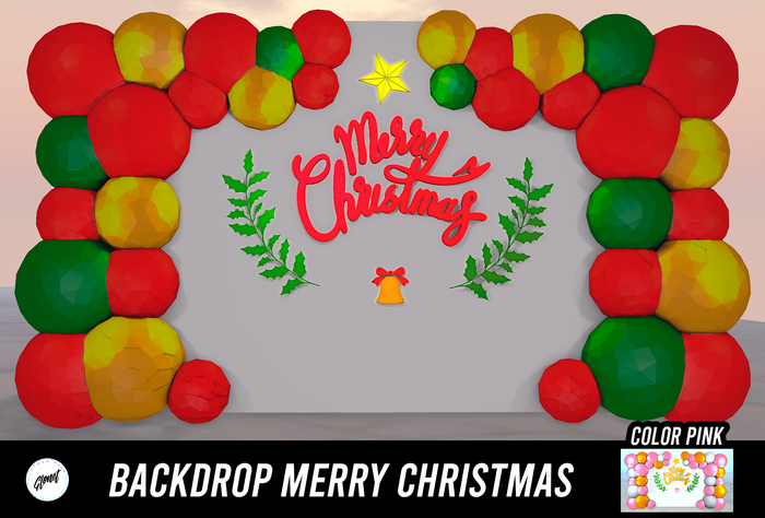::Glonet:: Backdrop merry Christmas