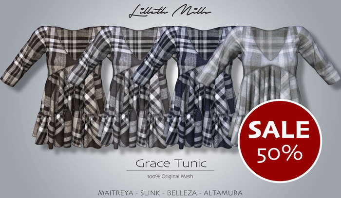 LMC GRACE Tunic - Plaid - MULTIPACK