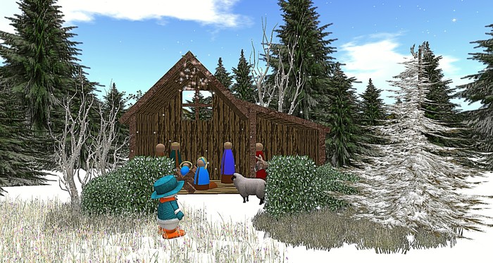 Christmas nativity scene
