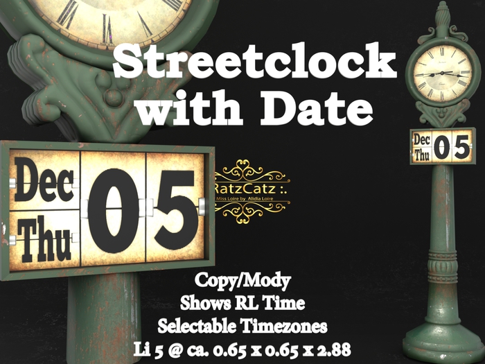 .: RatzCatz :. StreetClock with Date [box]