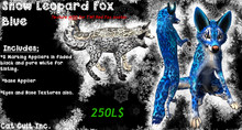 Snow Leopard Fox Blue