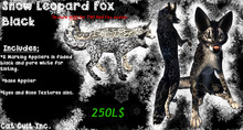 Snow Leopard Fox Black