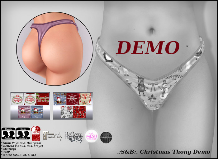 .:S&B:. Christmas Thong Demo
