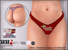 .:S&B:. Christmas Thong 1 *5 Patterns*