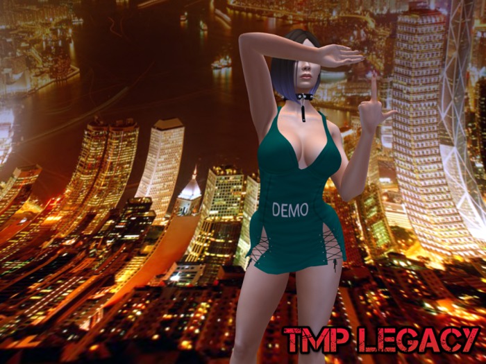 [BadBoy] mesh-Laced up mini dress LEGACY ONLY Demo