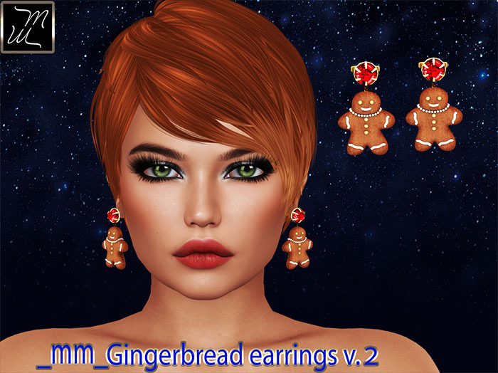 _mm_Gingerbread earrings v.2