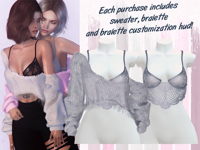 Lunar - Vivi Sweater & Bralette - Mirage Blue