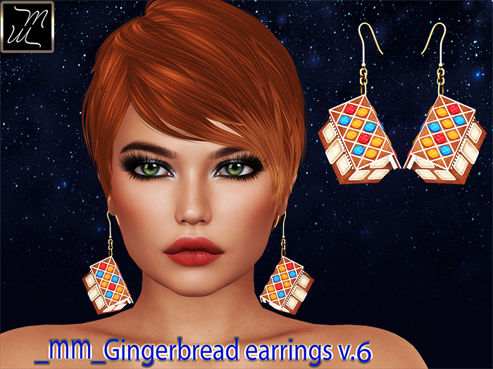 _mm_Gingerbread earrings v.6