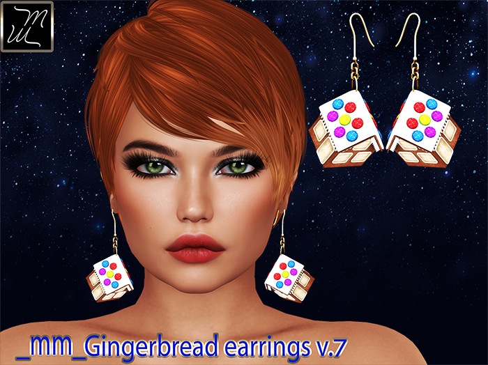 _mm_Gingerbread earrings v.7