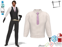 Dae Obj FBX Men's Modern Samurai Shirt With Tie Slink Male, Belleza Jake, Signature Gianni
