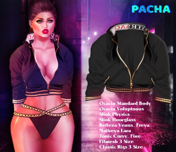PACHA_ Cropped Jacket _Black_ V