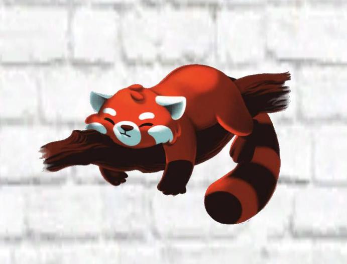 Second Life Marketplace Red Panda Wall Decal