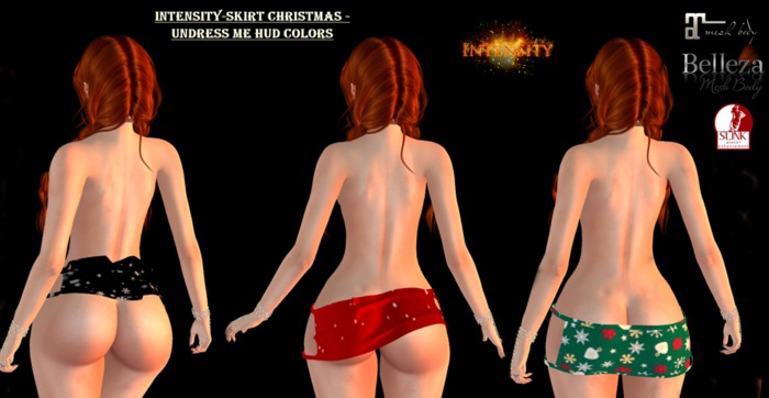INTENSITY-SKIRT CHRISTMAS -UNDRESS ME HUD COLORS