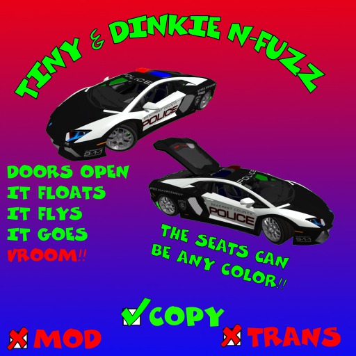 TINY & DINKIE MESH N-FUZZ CAR(BOXED)