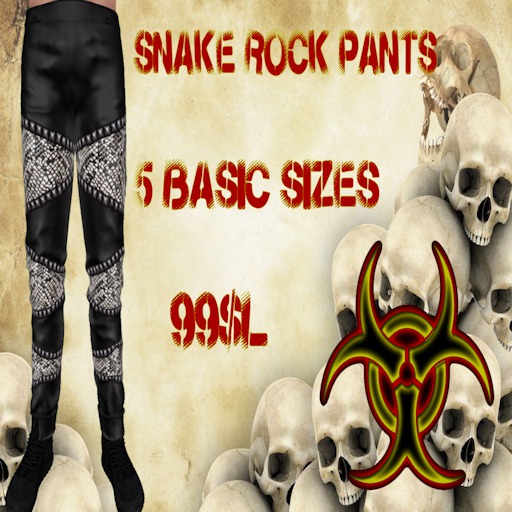 Leather Snake Rock Pants