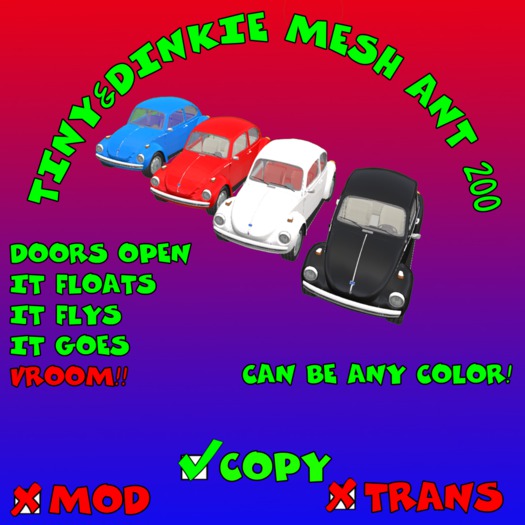 TINY & DINKIE MESH ANT-200 CAR(BOXED)
