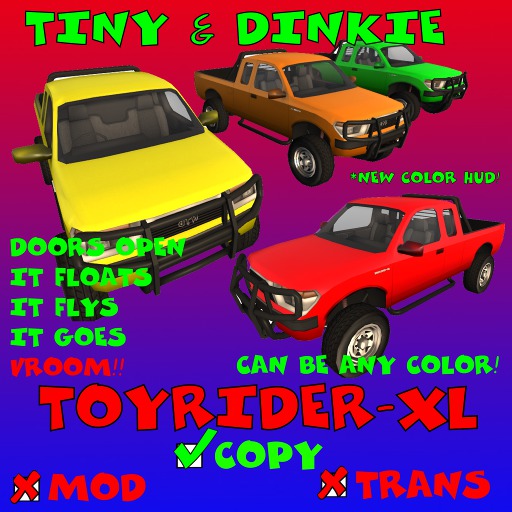 TINY & DINKIE MESH TOYRIDER-XL(BOXED)