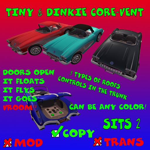 TINY & DINKIE MESH CORE-VENT CAR