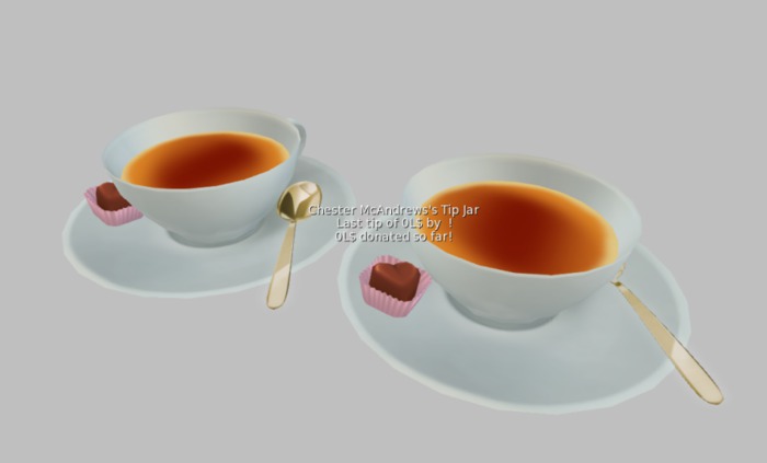 CMA Mesh Tea Cup Tip Jar