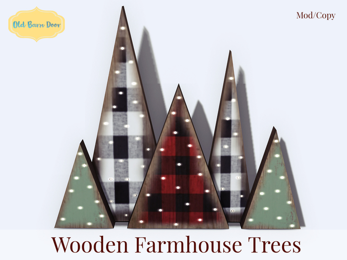 {OBD} Wooden Farmhouse Trees [BOXED]