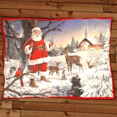 Rug - Santa with Deer