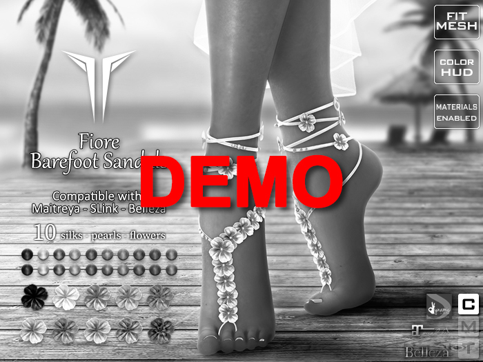 **RE** {DEMO} Fiore Barefoot Sandals BOX