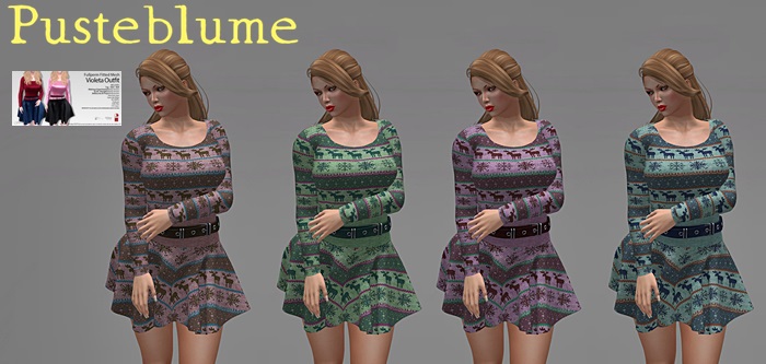 [Pusteblume] Texture for FLECHA Violeta Outfit Set 4