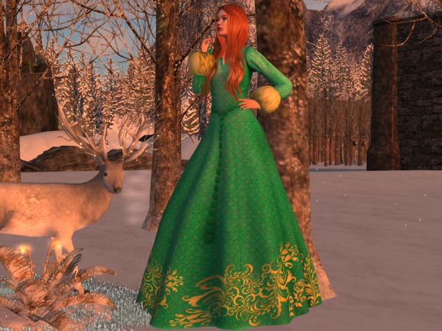 Gown Winter Teal Maitreya
