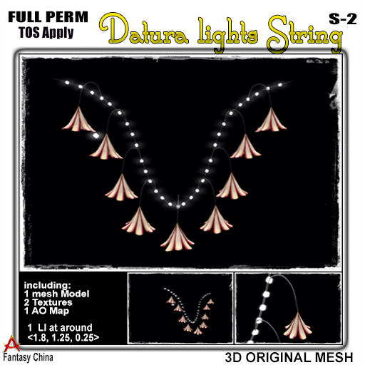 Full Perm Datura lights String
