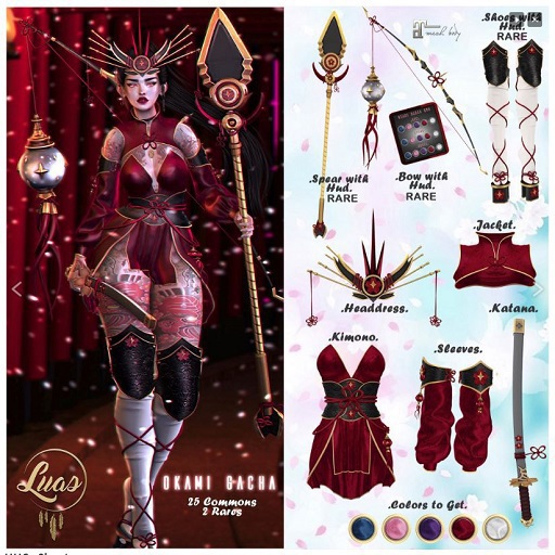 Luas Okami Headdress Purple