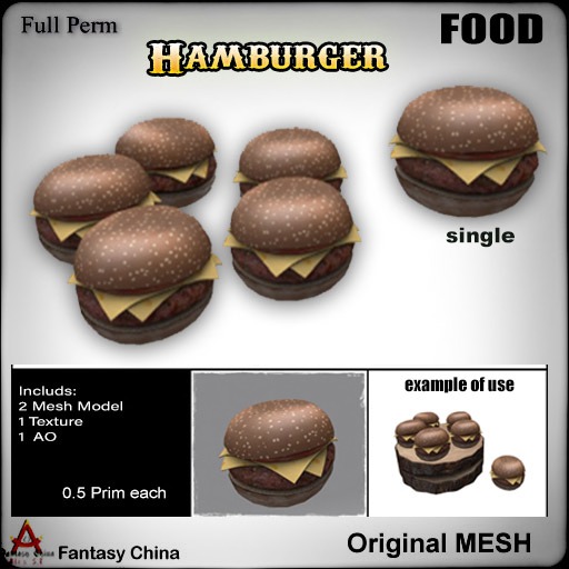 FC- Full Perm Mesh Hamburger 