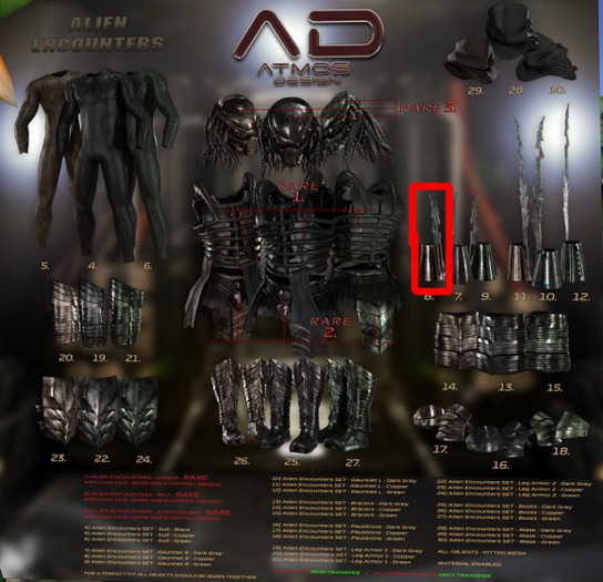 [AD] - Alien Encounters SET - GAUNTLET R - Gianni - Copper