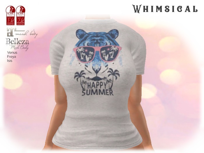 [Whimsical] Girl's Mesh Shirt - Happy Summer