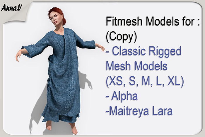 Anna.V _ Greek female toga Anemone_02 _ Maitreya, CLASSIC RIGGED MESH